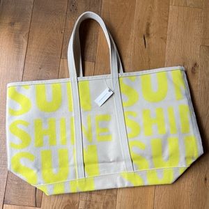 Anthropologie “Sunshine” Canvas Bag